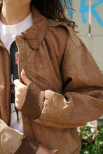Load image into Gallery viewer, Leather Bomber Jacket