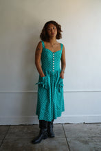 Load image into Gallery viewer, Polka Dot Green Dress