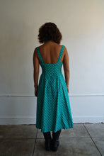 Load image into Gallery viewer, Polka Dot Green Dress