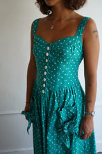 Load image into Gallery viewer, Polka Dot Green Dress