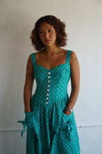 Load image into Gallery viewer, Polka Dot Green Dress
