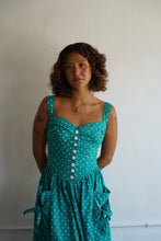 Load image into Gallery viewer, Polka Dot Green Dress