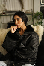 Load image into Gallery viewer, 80's Leather Jacket
