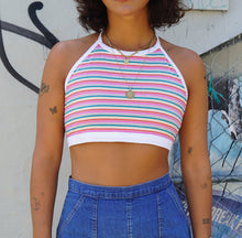 Load image into Gallery viewer, Y2K STRIPED HALTER