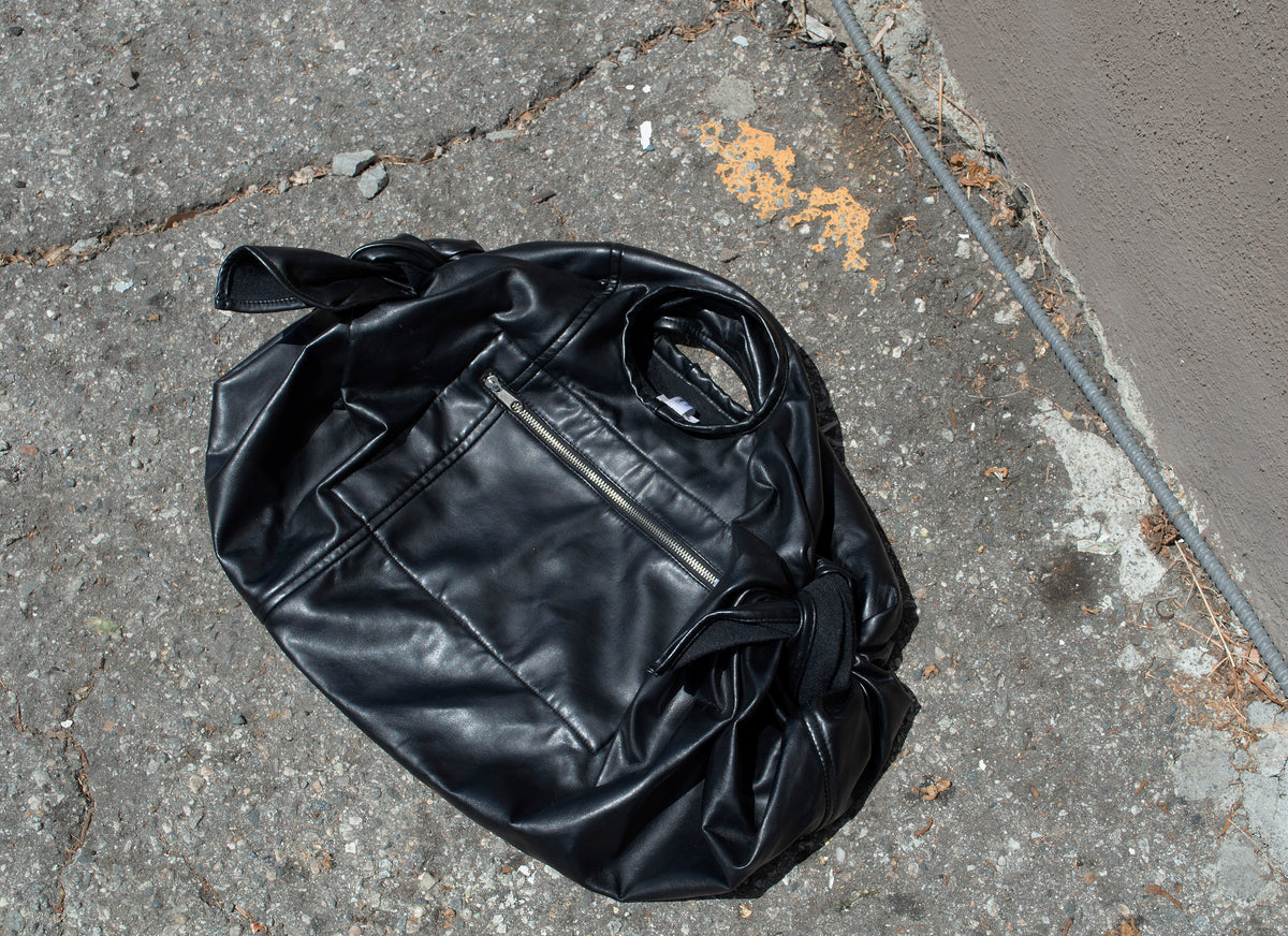 バッグ COMME des GARCONS LEATHER FLAP TOTE BAG COMME des GARCONS