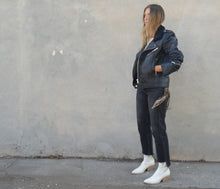 Load image into Gallery viewer, Deadwood Recycled Leather Motorcycle Jacket