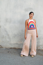 Load image into Gallery viewer, Crochet Rainbow Halter Top