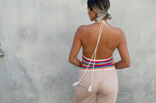 Load image into Gallery viewer, Crochet Rainbow Halter Top
