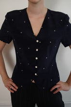 Load image into Gallery viewer, 90&#39;s Polka Dot Blouse
