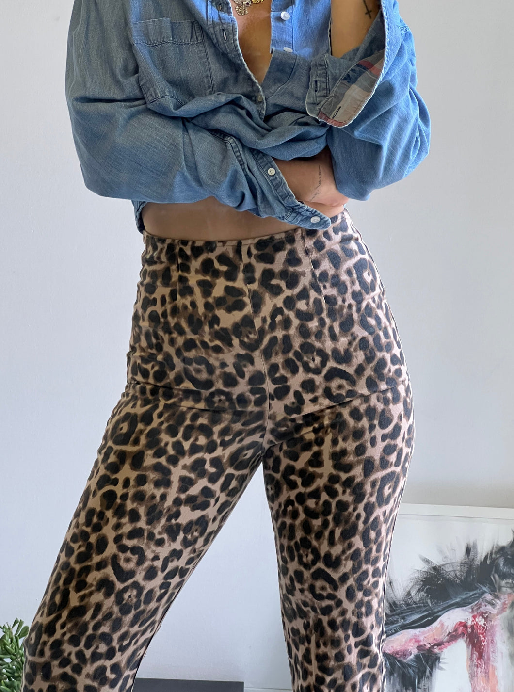Reformation Leopard Trouser