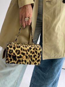 Vintage Leopard Box Bag