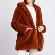 Load image into Gallery viewer, Apprais Faux Fur Hooded Jacket
