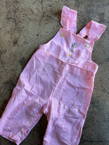 70's Gingham Overalls - BABY