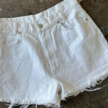 Load image into Gallery viewer, Vintage White Denim Shorts

