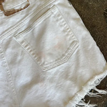 Load image into Gallery viewer, Vintage White Denim Shorts
