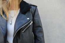Load image into Gallery viewer, Deadwood Recycled Leather Motorcycle Jacket

