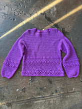 Load image into Gallery viewer, 70&#39;s Purple Knit Sweater

