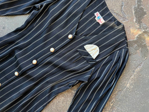 80's Beau Monde Pinstripe Suitdress